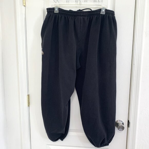 Baltimore Ravens Majestic Joggers Fleece Sweatpants NFL Black Mens Size 2XT Tall - Picture 2 of 6